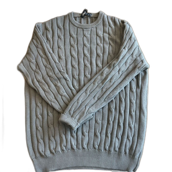 Other - BLUMARINE Men’s XXL 100% Cotton Cable Knit Sweater